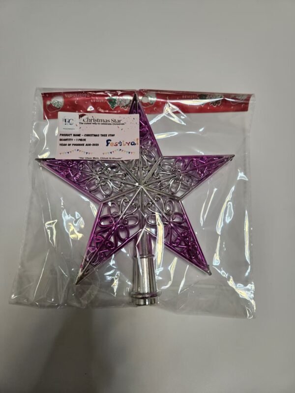 Ena Creations Star for every Tree Multicolor Christmas Tree Topper Star